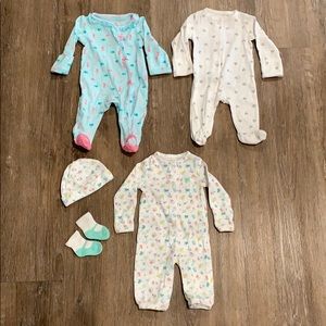 Carter’s Newborn Baby Girl Bundle-EUC